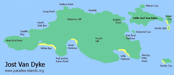 Jost Van Dyke Map