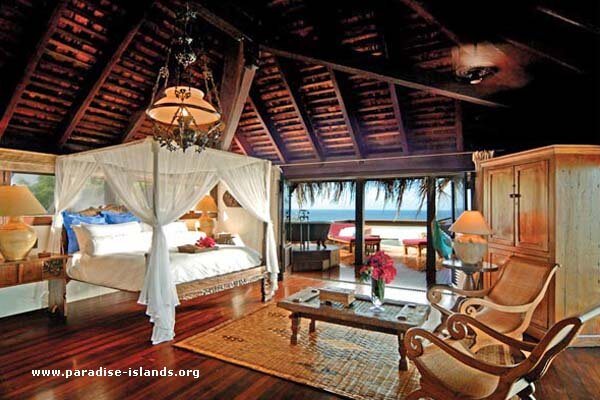Master Bedroom Suite in The Great House on Necker Island
