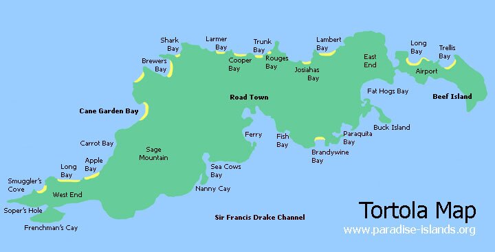 Carte de l'île