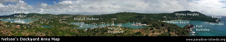 Nelson's Dockyard Map