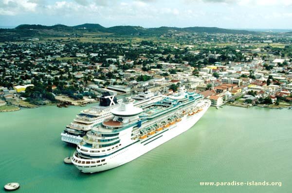 Aerial Photograph of St John's Antigua