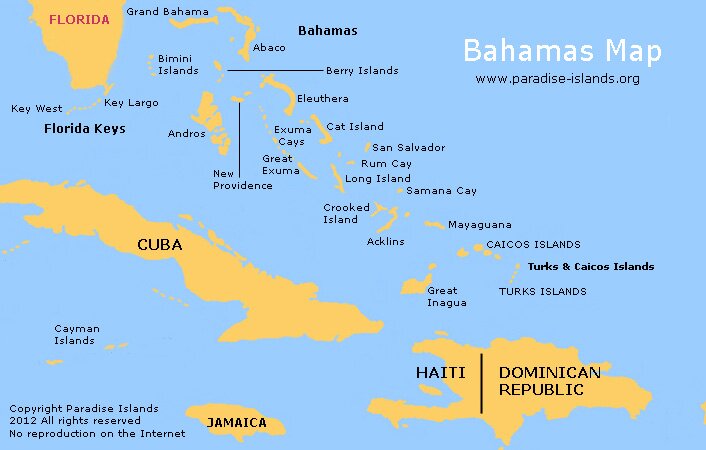 Bahamas Map