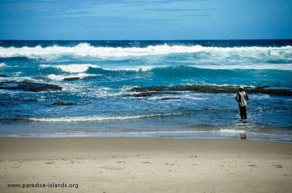 Man fishing in Barbuda