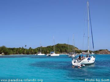 At anchor off Petit St Vincent