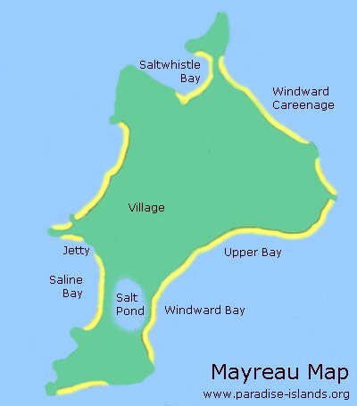 Mayreau Map | Grenadines