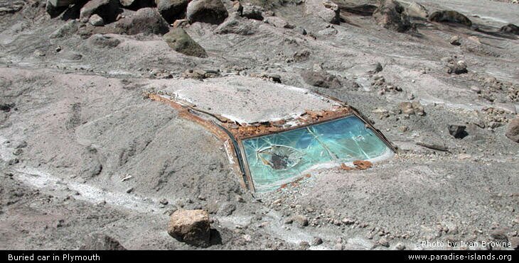 Buried Car Plymouth Montserrat