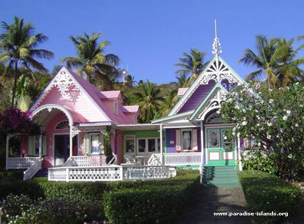 Gingerbread Houses on Mustique