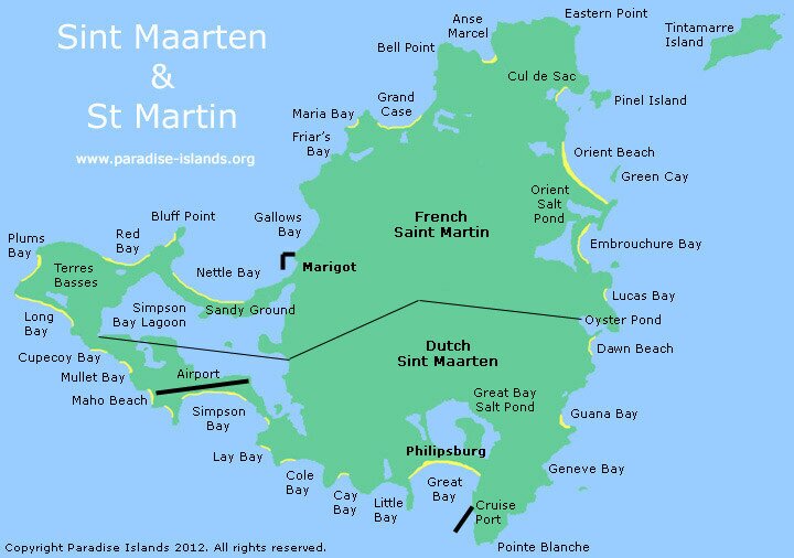 Sint Maarten Map | St Martin Map