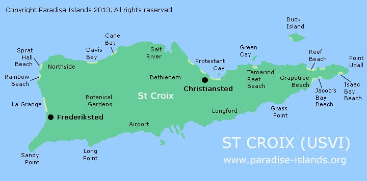 St Croix Map